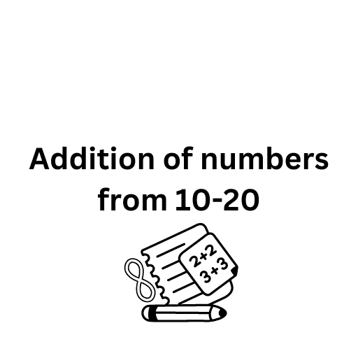 Addition of numbers from 10-20